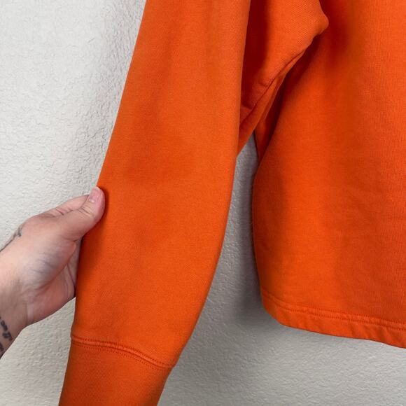 Tory Sport French Terry Chevron Hoodie Sweatshirt Orange Size Small Active - Picture 6 of 13